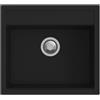 EffeZeta Lavello Waltz in fragranite 1 vasca 56x51 colore nero