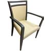 EffeZeta Poltrona Alpha in legno ecopelle beige