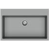 EffeZeta Waltz 78x51 lavello una vasca croma