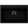 EffeZeta Waltz 78x51 lavello una vasca nero