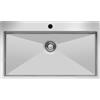 EffeZeta Lavello da incasso SA3104071 1 vasca 76x50.5 cm inox