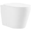 EffeZeta WC a pavimento YJ-3380MW in bianco opaco smaltato 36x56x40 cm.