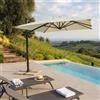 OMBRELLONE STEPHENSON NERO P/L 4 X 4 TELO BEIGE