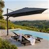OMBRELLONE STEPHENSON NERO P/L 4 X 4 TELO NERO