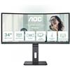 AOC MONITOR CURVO 34 LED VA WQHD 21:9 4MS 300 CDM, REG ALTEZZA, USB-C, DP/HDMI, MULTIMEDIALE
