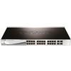 D-LINK SWITCH 24 PORTE GIGABIT POE + 4 PORTE SFP SMART+