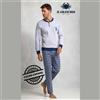 Il Granchio Pigiama Autunno/Inverno Uomo Il Granchio GP2070 Cotone interlock Grigio Mel