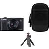 Canon PowerShot SX740 HS LITE EDITION Nero, Kit da viaggio SR | ✅Garanzia di 5 anni