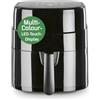 GOURMETmaxx Friggitrice ad aria calda 4,5L - Airfryer 1400W con display digitale a colori, timer, spegnimento automatico e protezione da surriscaldamento, accessori lavabili in lavastoviglie, friggere