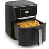 GOURMETmaxx AirGenius - Friggitrice ad aria calda da 5,5 l, friggitrice con 7 programmi, mini forno, a basso contenuto di grassi e deliziosa per 3-5 persone, friggitrice ad aria calda con display a