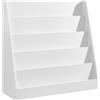 SONGMICS CUSTOS Collezione - Libreria per Bambini, Libreria Montessori a 5 Livelli, Espositore per Albi Illustrati, per Cameretta, Angolo Lettura, 30 x 80 x 80 cm, Bianco Nuvola GKR076WZ01