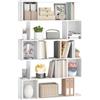 VASAGLE Libreria, Scaffale Portaoggetti a 5 Ripiani, 24 x 90 x 159 cm, Mobile di Stoccaggio, Organizzatore con Scomparti Aperti, per Soggiorno, Camera da Letto, Ufficio, Bianco Nuvola LBC416W01