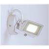Illuminando PRATICA 20 APPLIQUE MINIMAL INDUSTRIAL BIANCO O NERO LED 20W DI ILLUMINANDO