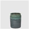Enzo De Gasperi EDG Enzo De Gasperi Vaso Glaze Rotondo H70 D55 cm Verde