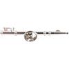 Qinlorgo Spilla a forma di flauto, spilla per strumento musicale, per regalo di compleanno regalo di anniversario(D'argento)