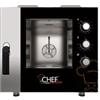 Forno Per Ristorante Professionale A Gas Manuale 5 Teglie GN 1/1 (53x32,5 cm) a Vapore Diretto