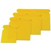 SW-Stahl 91302L Set di 4 Spatole Giapponesi in Plastica Flessibile | Kit spatole multiuso per carrozzeria e fai da te, spatola per stuccare in plastica resistente, larghezze 50, 80, 100, 120 mm