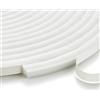 GUKOY 10M Guarnizione Spazzola, 9 mm (L) x 15 mm (S) Guarnizione a Spazzola Autoadesiva, Antipolvere, Antivento, Riduzione del Rumore, Paraspifferi Spazzola Per Porte, Finestre, Armadi, Bianco