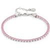 NOMINATION Bracciale tennis Nomination collezione Chic&Charms in argento 925 e zirconi di colore rosa con chiusura a moschettone. Misura 16-20 cm