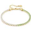 NOMINATION Bracciale tennis Nomination collezione Chic&Charms in argento 925 di colore oro giallo e zirconi di colore verde con chiusura a moschettone. Misura 16-20 cm