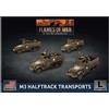 Flames of War American M3 Halftrack Transports (Late War, UBX76)