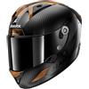 SHARK, Casco Moto Integrale AERON CARBON SKIN Cupper Carbon DCD, XL