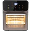 Aohuada Forno elettrico LCD touchscreen, funzione visiva, forno compatto per una cottura sana, 27 x 26 x 32 cm, 1350 W