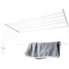 KADAX Stendino per biancheria da soffitto 6x160cm, stendibiancheria salvaspazio per montaggio a soffitto, stendibiancheria per il soffitto, stendibiancheria da soffitto in acciaio (Bianco)