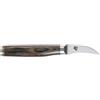 KAI Shun Premier Tim Mälzer coltello da sbucciatura giapponese con lama di 5 cm - Nucleo VG-MAX 61 HRC, 32 strati di damasco lucidato a specchio - Legno Pakka con venature marrone medio