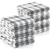Utopia Towels Asciugamani Utopia - Strofinacci, 38 x 64 cm, Asciugamani da Cucina in Cotone, Set di Strofinacci e Strofinacci Morbidi e Riutilizzabili (Confezione da 12, Bianco Grigio