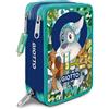 FILA S.P.A Giotto Petlovers Scuola Astuccio 3 Zip Dog
