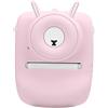 Denash Camera di Stampa Istantanea per Bambini con Doppio Obiettivo 1800 W per Selfie per Bambini, Videoregistratore, Design Non Slip (Roseo)