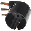 ROSI Adattatore schuko 90° , spina 16A nero - RS78030