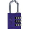 ABUS Lucchetto a Combinazione in Alluminio 144/30 Viola con Grandi Numeri - Lucchetto Numerico Senza Chiave, 80794