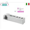 Vetrina refrigerata in ABS da banco con 6 Bacinelle GN 1 9 Inox, lunga mm 990x245