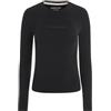 GUESS JEANS T-SHIRT MANICHE LUNGHE DONNA NERO