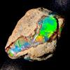 OPAL EMPIRE Opale Naturale Etiopico Nero Grezzo Black Fire Opal 12 Ct 20x16 mm