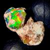OPAL EMPIRE Pietra Naturale Fire Opal Nera Etiopica Grezza 10,2Ct 20x15 mm