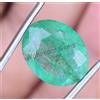 5.00 Ct Smeraldo Colombiano Naturale Verde Ovale Gemma Naturale Extra Qualità