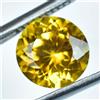 3.50 CT Naturale Ceylon Giallo Zaffiro Perfetto Rotondo Certificato Loose Gemma