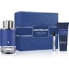 Montblanc Explorer Ultra Blue set uomo Eau de Parfum 100 ml + Eau de Parfum miniatura 7,5 ml + Docci opzione Cover blu con linea blu