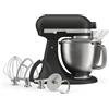 Kitchenaid Artisan Plus, Planetaria con testa reclinabile 4,7 L 5KSM50PKVEBK, Ghisa nero