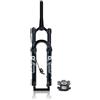 LHHL Forcella Ammortizzata MTB 26/27,5/29 Corsa 120mm Mountain Bike Forcella Aria Bici Forcella Anteriore Ultraleggera Rimbalzo Regolabile XC/AM Freno A Disco QR 9x100mm(Black Straight,29'')