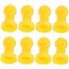 Angoily 8 Pezzi Tappi per Tubi di Trampolino in Plastica Gialla per Installazione Facile e Sicura Rete di Sicurezza, Copertura per Aste e Barre del Trampolino