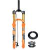 LHHL 26/27,5/29'' Forcella Ammortizzata Mountain Bike Corsa 140mm Forcella Aria MTB Ritorno Regolabile 1-1/8 Diritta Bicicletta Forcella Anteriore QR 9×100mm Manuale/remoto(Manual,27.5'')