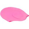 FAUOSWUK Cuffia da Nuoto in Silicone con vestibilità Ergonomica 3D, Morbida e Confortevole per Adulti, Uomini, Donne, Allenamento in Piscina Coperta (Rosa (cuffia da nuoto con protezione per le)