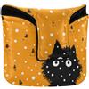 SyXIOP Funny Snowfall Wolf Pumpkin Putter Head Cover per Mallet Chiusura Magnetica Putter Copritesta per Uomini e Donne Impermeabile PU Pelle