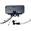 HEIBTENY Ebike Display LCD 48 V-72 V Motore Tachimetro Schermo 6Pin Interfaccia Elettrica Scooter per Bici Elettriche Scooter per Montaggio Contatore Digitale con Segnale di Girata Controllo Faro Nero