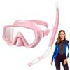 Generic Attrezzature Per Immersioni E Snorkeling - Tuba e Maschera da Immersione | Maschera viso Panoramica Ampia Per Adulti Per Spiaggia Isole E Sport Nautici