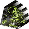 Unicorn ‎Unicorn Ultrafly Dart Flights | Ultra Durevole 100 Micron in Poliestere Pet | Forma ad Ala Grande | Callan Rydz The Riot Design
